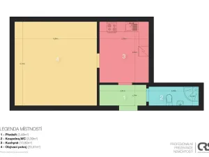 Pronájem bytu 1+1, Jablonné v Podještědí, Karoliny Světlé, 41 m2