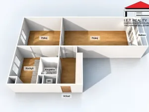 Prodej bytu 2+1, Ostrava, Nálepkova, 55 m2