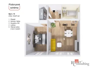 Prodej bytu 2+kk, Hrádek nad Nisou, 1. máje, 44 m2