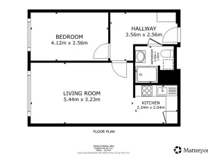 Pronájem bytu 2+kk, Praha - Michle, Ohradní, 43 m2