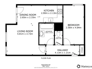 Pronájem bytu 2+kk, Praha - Libeň, U Slovanky, 57 m2