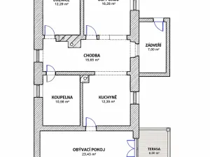 Prodej rodinného domu, Hostomice, 90 m2