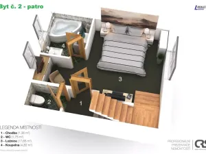 Pronájem bytu 3+kk, Příbram - Příbram IV, Cihlářská, 72 m2