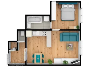Prodej bytu 2+kk, Praha - Nusle, Lounských, 40 m2