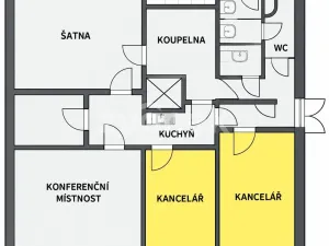 Pronájem kanceláře, Otrokovice, Napajedelská, 49 m2