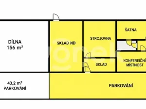 Pronájem komerční nemovitosti, Otrokovice, Napajedelská, 2054 m2