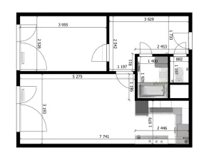 Prodej bytu 2+kk, Praha - Horní Měcholupy, Ravennská, 44 m2