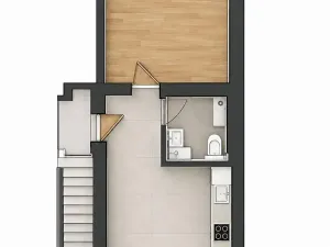 Pronájem bytu 1+1, Vsetín, Mostecká, 37 m2
