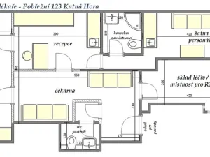 Pronájem ordinace, Kutná Hora, 74 m2
