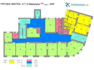 Pronájem kanceláře, Frýdek-Místek - Frýdek, tř. T. G. Masaryka, 153 m2