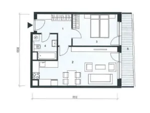 Pronájem bytu 2+kk, Praha - Holešovice, Argentinská, 60 m2