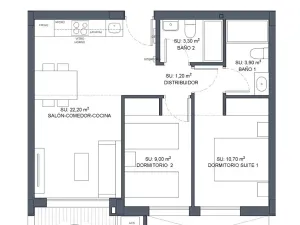 Prodej bytu 3+kk, Benijófar, Španělsko, 61 m2