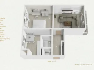 Prodej bytu 2+1, Sokolov, Sokolovská, 52 m2