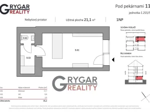 Prodej obchodního prostoru, Praha - Vysočany, Pod pekárnami, 21 m2