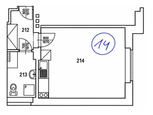 Pronájem bytu 1+kk, Praha - Libeň, Na Truhlářce, 28 m2