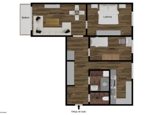 Pronájem bytu 3+1, Týn nad Vltavou, Hlinecká, 72 m2