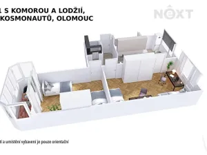 Prodej bytu 2+1, Olomouc, tř. Kosmonautů, 60 m2