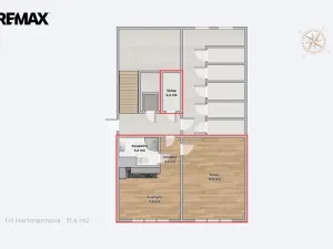 Prodej bytu 1+1, Třebíč - Horka-Domky, Hartmannova, 31 m2