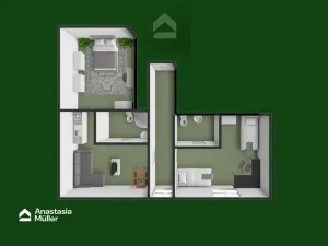 Pronájem bytu 3+kk, Plzeň - Křimice, Prvomájová, 68 m2
