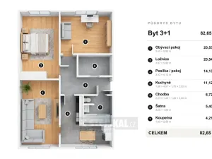 Prodej bytu 3+1, České Budějovice - České Budějovice 3, J. Plachty, 84 m2