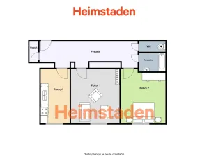 Pronájem bytu 2+1, Havířov - Město, Jana Wericha, 54 m2