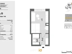 Pronájem bytu 1+kk, Brno, Bratislavská, 23 m2