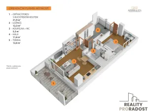 Prodej bytu 2+kk, Praha, Smržových, 51 m2