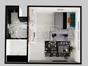 Pronájem bytu 1+kk, Unhošť, Karla Čapka, 26 m2