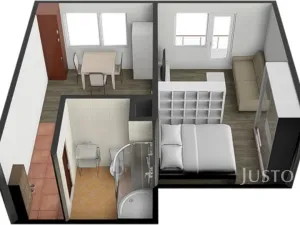 Pronájem bytu 1+1, Písek - Budějovické Předměstí, třída Přátelství, 38 m2