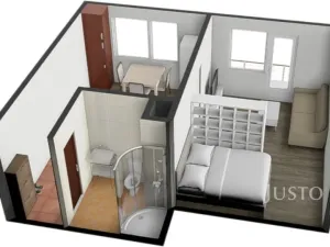 Pronájem bytu 1+1, Písek - Budějovické Předměstí, třída Přátelství, 38 m2