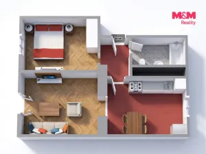 Prodej bytu 2+1, Horní Slavkov, Poštovní, 50 m2