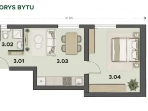 Prodej bytu 2+kk, Třinec, 34 m2