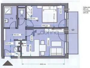 Pronájem bytu 2+kk, Praha, Formanská, 44 m2