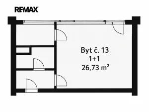 Pronájem bytu 1+1, Praha - Střížkov, Rumburská, 26 m2
