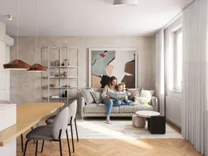 Prodej bytu 3+kk, Praha - Karlín, Pernerova, 66 m2