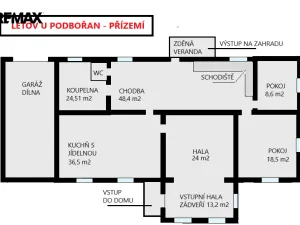 Prodej rodinného domu, Podbořany - Letov, 767 m2