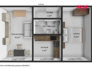 Prodej bytu 2+kk, Horšovský Týn - Dolní Metelsko, 45 m2