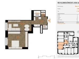 Prodej bytu 2+kk, Praha - Nusle, Kloboučnická, 50 m2