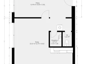Pronájem bytu 2+kk, Brno - Židenice, Blatnická, 46 m2