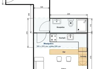 Pronájem bytu 1+kk, Plzeň, Čelakovského, 27 m2