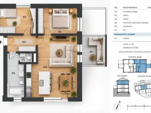 Prodej bytu 3+kk, Kunice - Dolní Lomnice, Vrbová, 69 m2