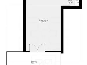 Pronájem bytu 1+kk, Praha - Hodkovičky, Havlovického, 22 m2
