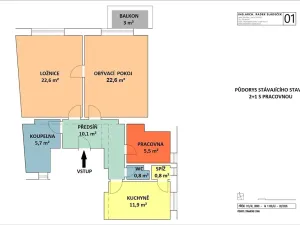 Prodej bytu 2+1, Brno, Příční, 80 m2