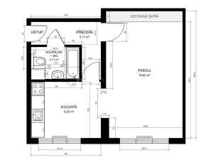 Prodej bytu 1+1, Praha - Libeň, Kovářská, 38 m2