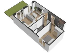 Pronájem bytu 2+kk, Praha, Haenkeho, 43 m2
