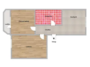 Prodej bytu 2+1, Hodonín, 60 m2