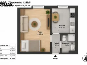 Prodej bytu 1+1, Nejdek, Závodu míru, 26 m2