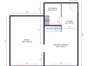 Prodej bytu 1+1, Loket, Sportovní, 36 m2