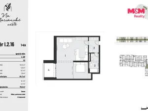 Prodej bytu 1+kk, Brandýs nad Labem-Stará Boleslav, Dřevčická, 65 m2