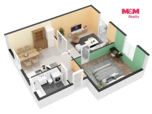 Prodej bytu 2+1, Kolín - Kolín V, Brankovická, 48 m2
